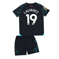 Echipament fotbal Manchester City Julian Alvarez #19 Tricou Treilea 2023-24 pentru copii maneca scurta (+ Pantaloni scurti)